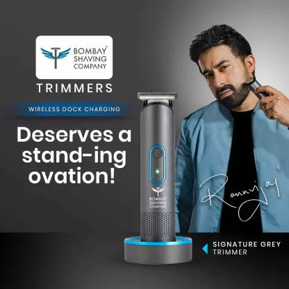 BOMBAY SHAVING COMPANY BTG1999 Fully Waterproof Trimmer 90 min Runtime 4 Length Settings (Black) BOMBAY SHAVING COMPANY BTG1999 Fully Waterproof Trimmer 90 min Runtime 4 Length Settings (Black)